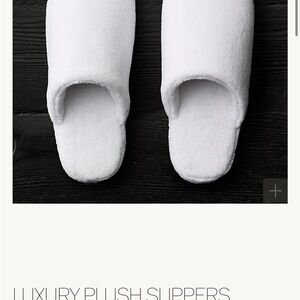 Restoration Hardware Luxury Plush Slippers